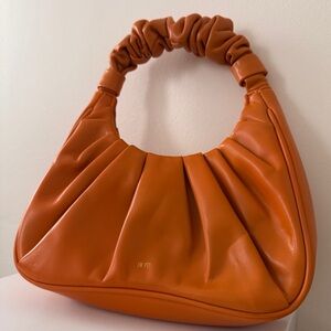 JW PEI Ruched Orange Shoulder Bag